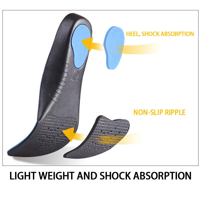 Flat Feet Arch Support Insoles Orthotic Height 3cm High Quality 3D Premium Comfortable Plush Cloth Orthopedic Insoles Foot Pad