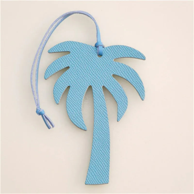 Alirattan New Trendy Genuine Leather Eagle Keychain Date Palm Camel Star Luxury Pendant Charm Accessories Character Coconut Tree