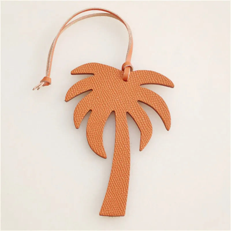 Alirattan New Trendy Genuine Leather Eagle Keychain Date Palm Camel Star Luxury Pendant Charm Accessories Character Coconut Tree