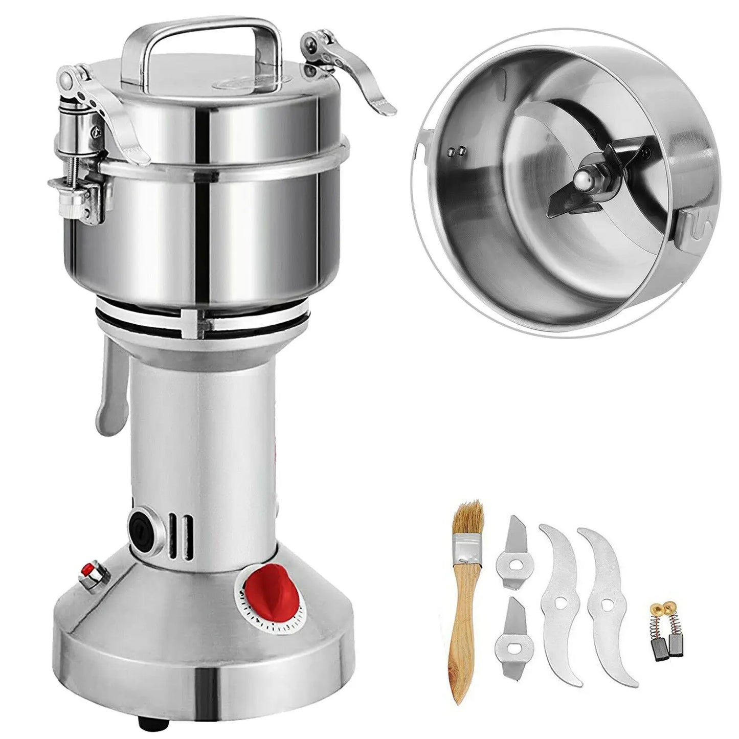 VEVOR 350G 750G 1000G Electric Grain Coffee Grinder Stainless Steel Grinding Machine for Crushing Wheat Herb Soybean Millet Corn