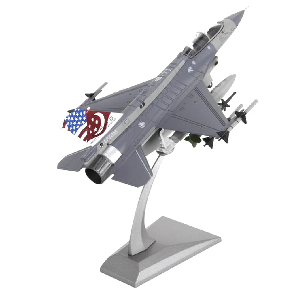 1:72 Scale F-16D Fighter Attack Plane Metal Fighter Military Model Diecast Plane Model for Commemorate Collection or Gift