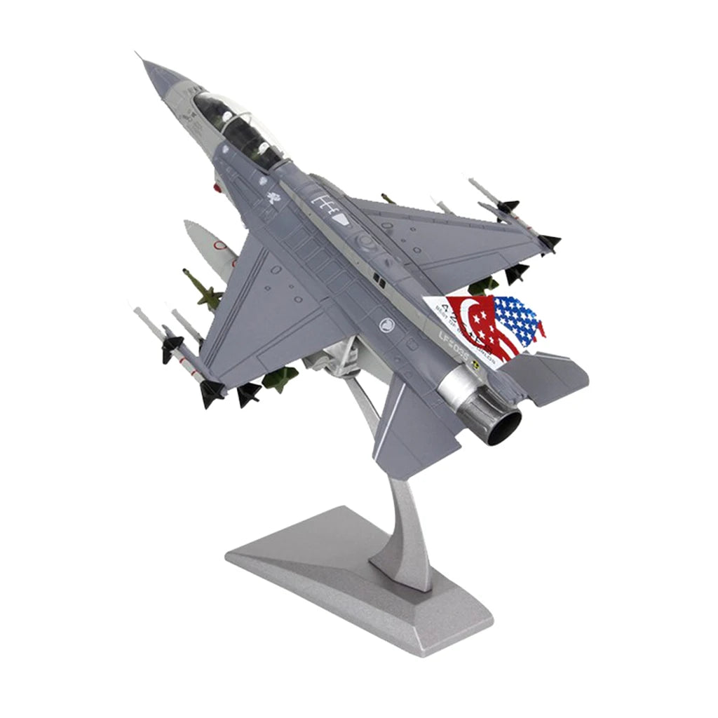 1:72 Scale F-16D Fighter Attack Plane Metal Fighter Military Model Diecast Plane Model for Commemorate Collection or Gift