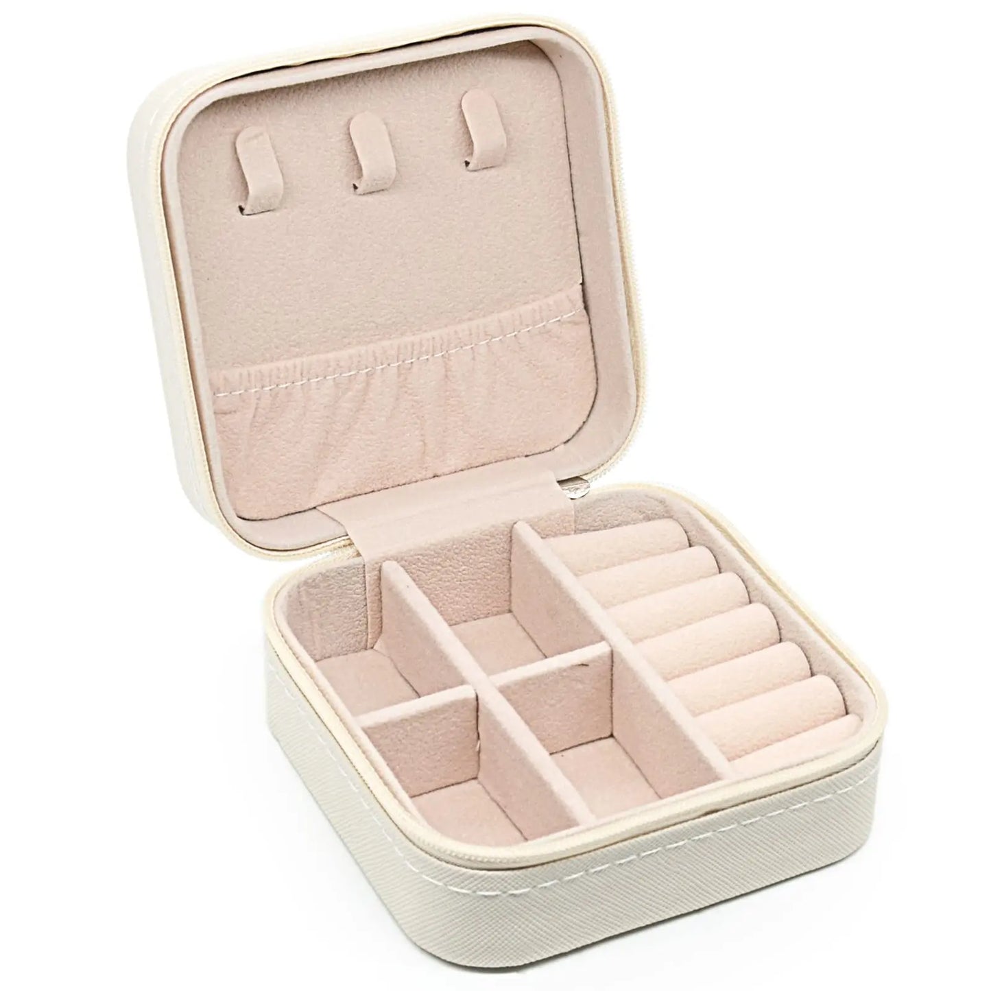 Mini Jewelry Storage Box Portable Home Travel Earrings Necklace Storage Case for Women Ring Organizer PU Leather Display Case