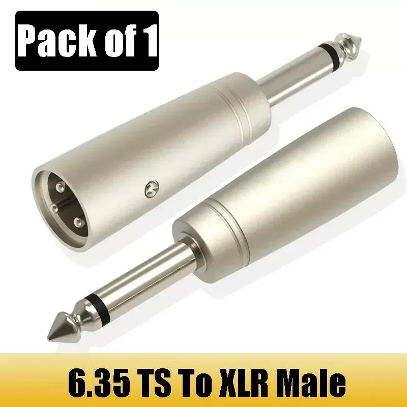 Audio Adapter RCA Male(Female) To XLR Male(Female) Plug 6.35mm TS/TRS 1/4 Male(Female) Plug Jack Audio Adapter