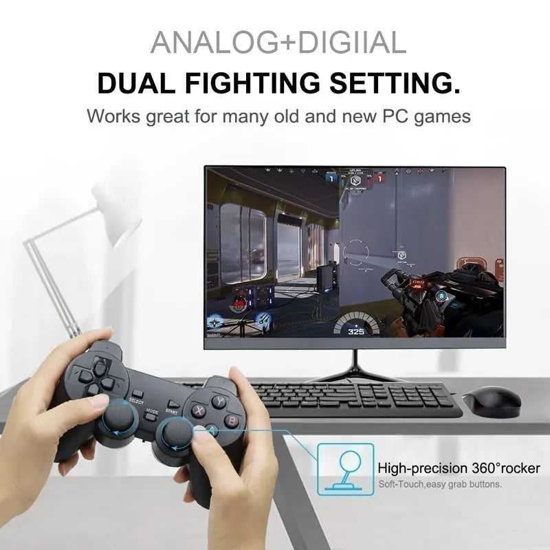 2 PCS 2.4Ghz Wireless Gamepad No Delay Game Controller USB Joystick For PC Android TV Controle for PC BOX GAME BOX