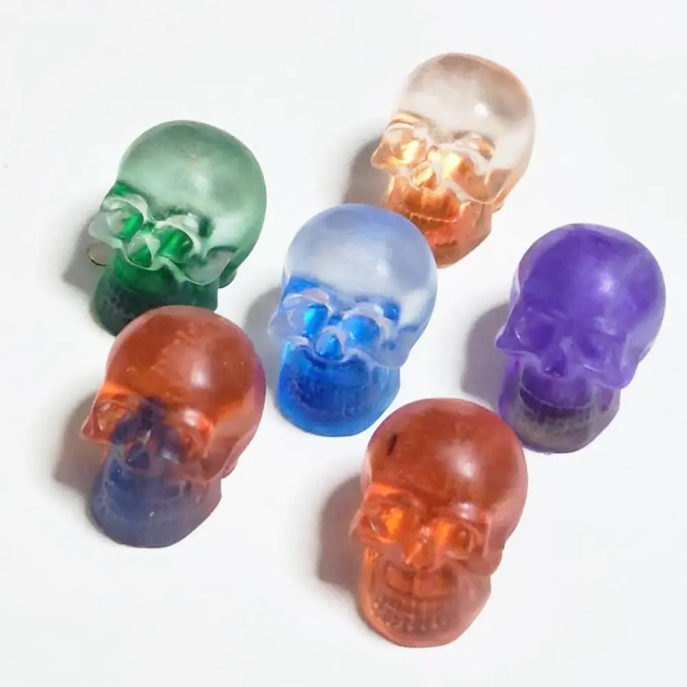 Mini Skull Resin Silicone Molds 3D Skull Head for Resin Bracelet Clay Candle Wax Casting Halloween Party Supplies Home Décor