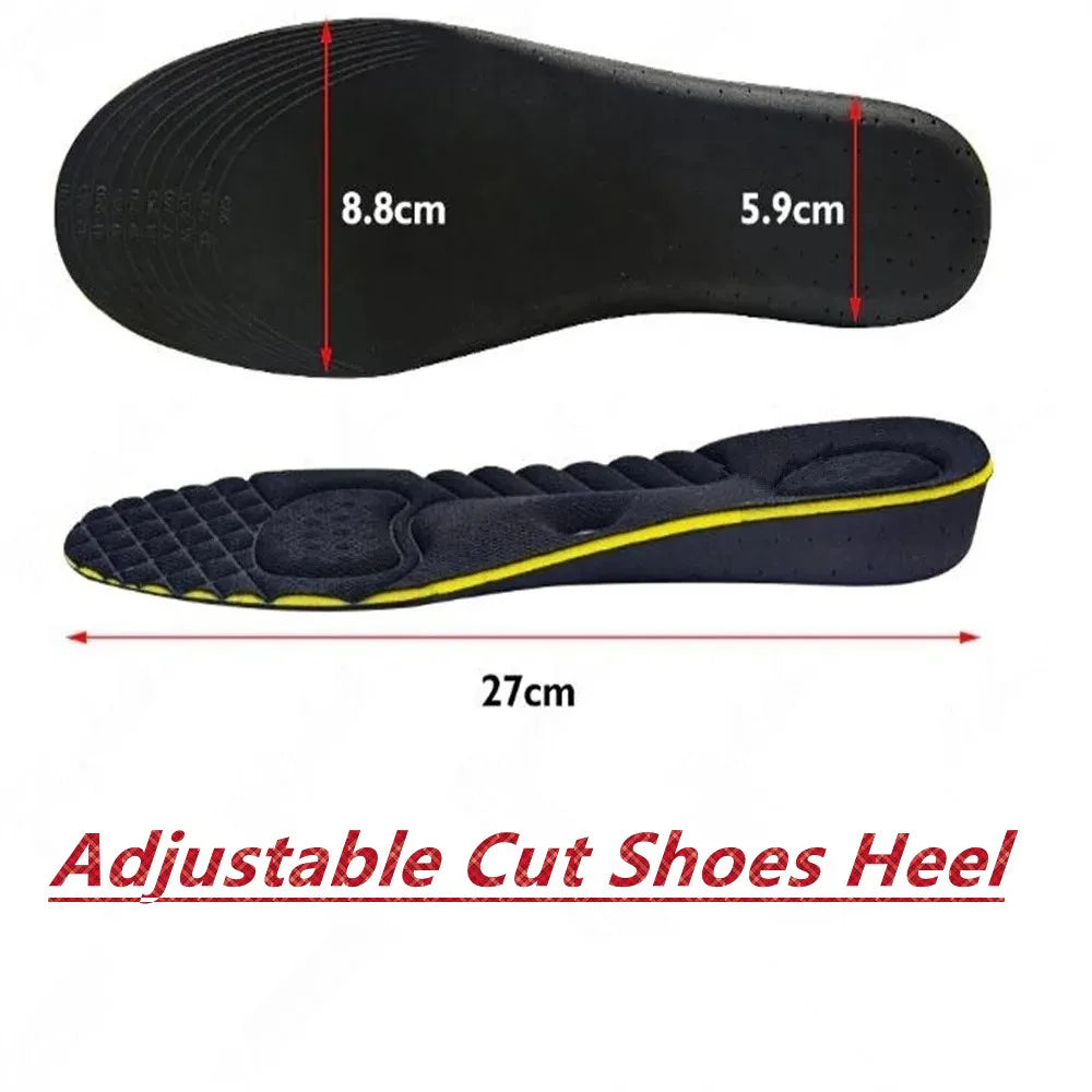 Invisible Height Increase Insole Foot Acupressure for Men Women Heel Lifting Magnetic Massage Orthopedic Pain Relief Shoe Pad