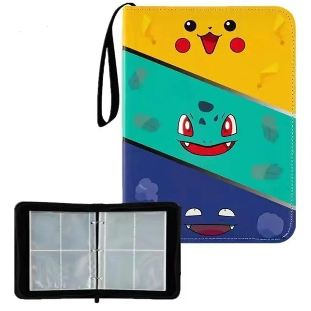 400 Pocket Monster Card Album Picchu Card Clip Anime Album Classic Portable Storage Card Book Pocket Monster Children's