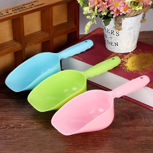 Multi-Color Pet Plastic Feeding Shovel Cat Food Spoon Dog Large Capacity Food Feeder Pet Accessories Product