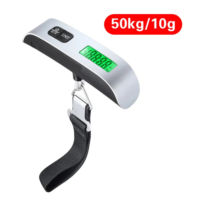 50kg 10g Digital Scale Electronic Balance Kitchen Luggage Hanging Scale Weight Suitcase Travel Scale Baggage Bag Weight Tool