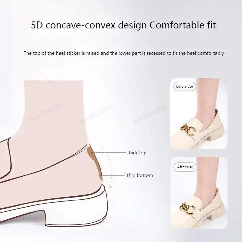 Shoe Pads for High Heels Anti-wear Foot Pads Heel Protectors Womens Shoes Insoles Anti-Slip Adjust Size Shoes Accessories 1Pair