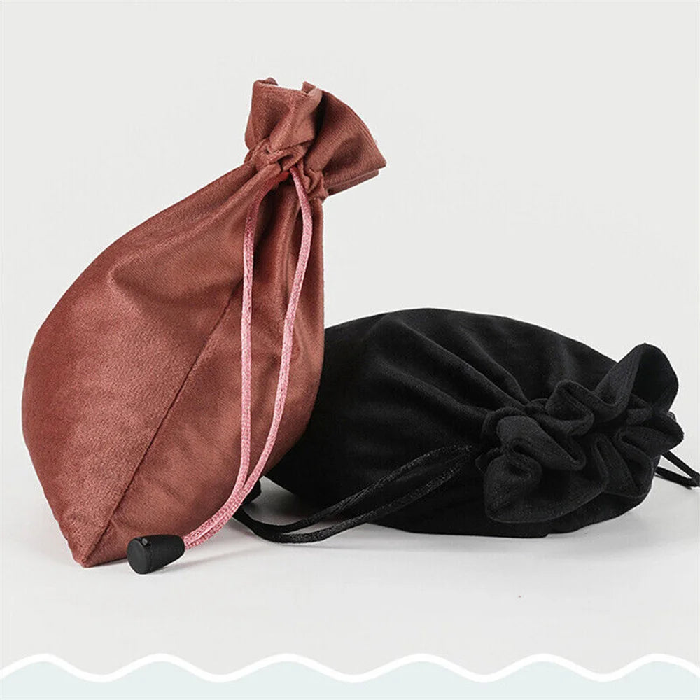 1 Pcs 6 Sizes Bags Linen Drawstring Gift Bag Pouches Cloth Christmas Bag Jewelry Bag Drawstring Pouches Large Velvet Bags