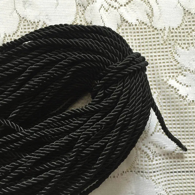 5mm 10m Twisted Cord Rope Trim Craft Decorative Nylon Rope Handmade Cording for Sewing Crafts Upholstery Home Décor