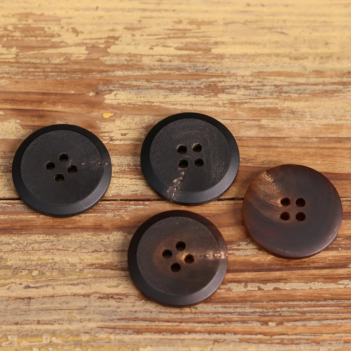 6pcs/lot Retro Brown Matte Buttons for Clothing Novelty Sewing Accessories for Luxury Suit Blazer Old School Amekaji 15mm-25mm