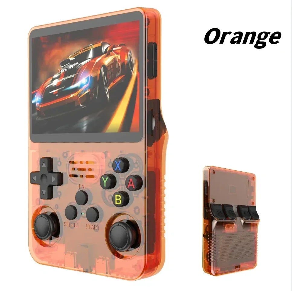 Open Source R36S Retro Handheld Video Game Console Linux System 3.5 Inch IPS Screen Portable Pocket Video Player R35S 64GB Games