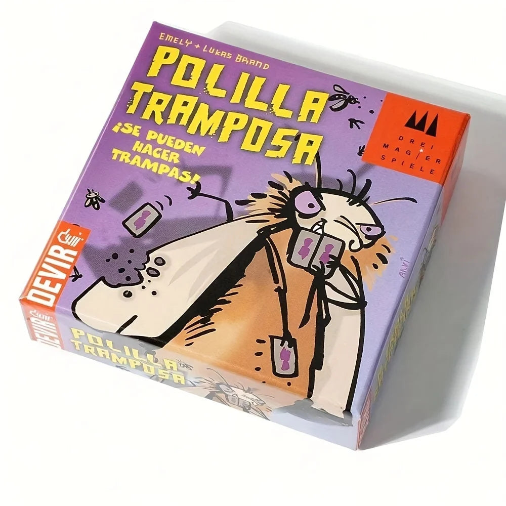 POLILLA TRAMPOSA Spanish Cheating Moth German Cockroach Adult Children Leisure Party Game, Creative Small Gifts