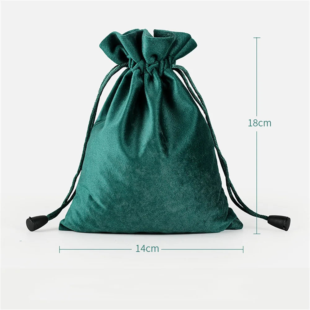 1 Pcs 6 Sizes Bags Linen Drawstring Gift Bag Pouches Cloth Christmas Bag Jewelry Bag Drawstring Pouches Large Velvet Bags