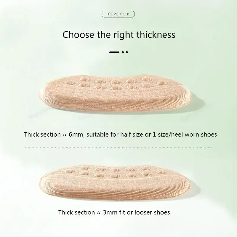 Shoe Pads for High Heels Anti-wear Foot Pads Heel Protectors Womens Shoes Insoles Anti-Slip Adjust Size Shoes Accessories 1Pair