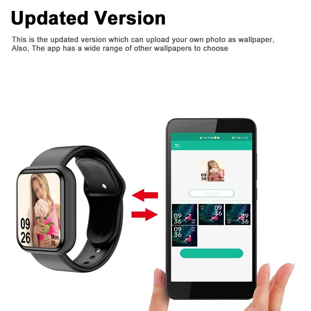 New Smart Watch For Men Wristwatch Women Fitness Sport Bracelet Bluetooth Connected Phone Player Music Control Digital Watches