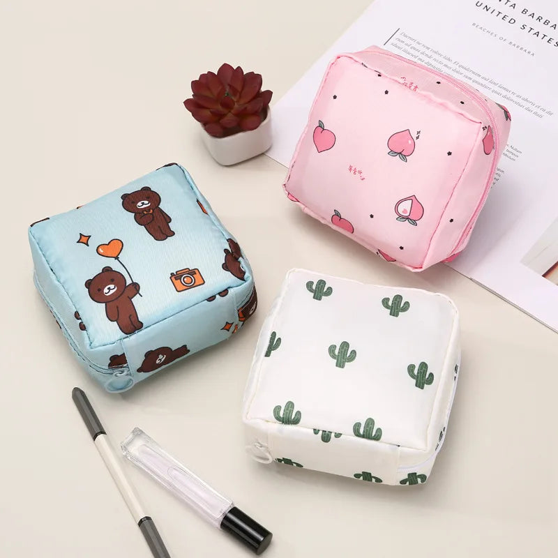 Women's Sanitary Napkin Bag Sanitary Cotton Storage Bag Monthly Event Bagaunt's Napkin Bag Zero Wallet