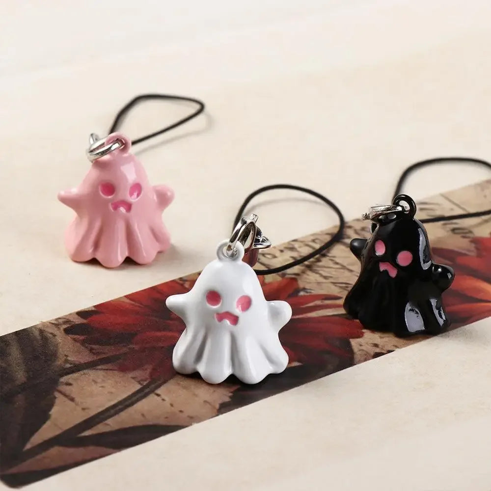 Phone Accessories Spooky Ghost Phone Charms Pendant Cartoon Phone Lanyard Halloween Alloy Y2K Phone Strap Jewelry Gift