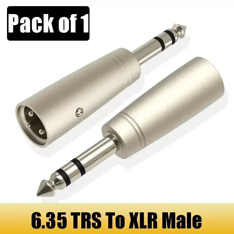 Audio Adapter RCA Male(Female) To XLR Male(Female) Plug 6.35mm TS/TRS 1/4 Male(Female) Plug Jack Audio Adapter