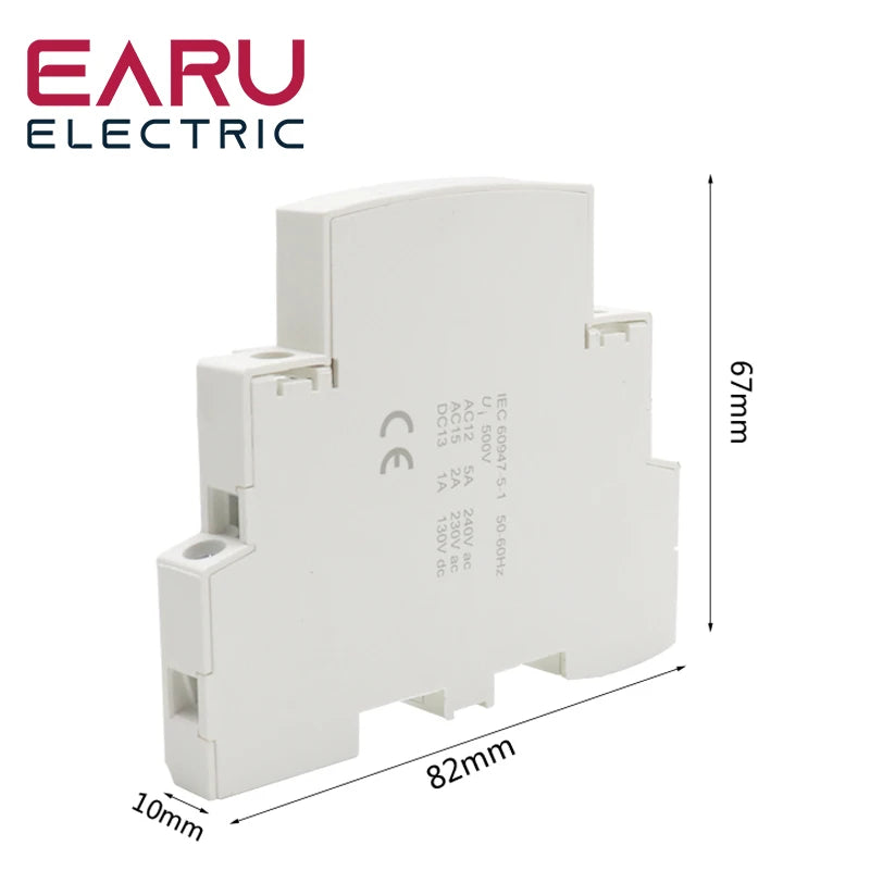 1pc O+F Auxiliary Contactor for Househould AC Contactor AC 220V 230V 50/60Hz 2NO or 1NO 1NC IACTS for Smart Home House Hotel