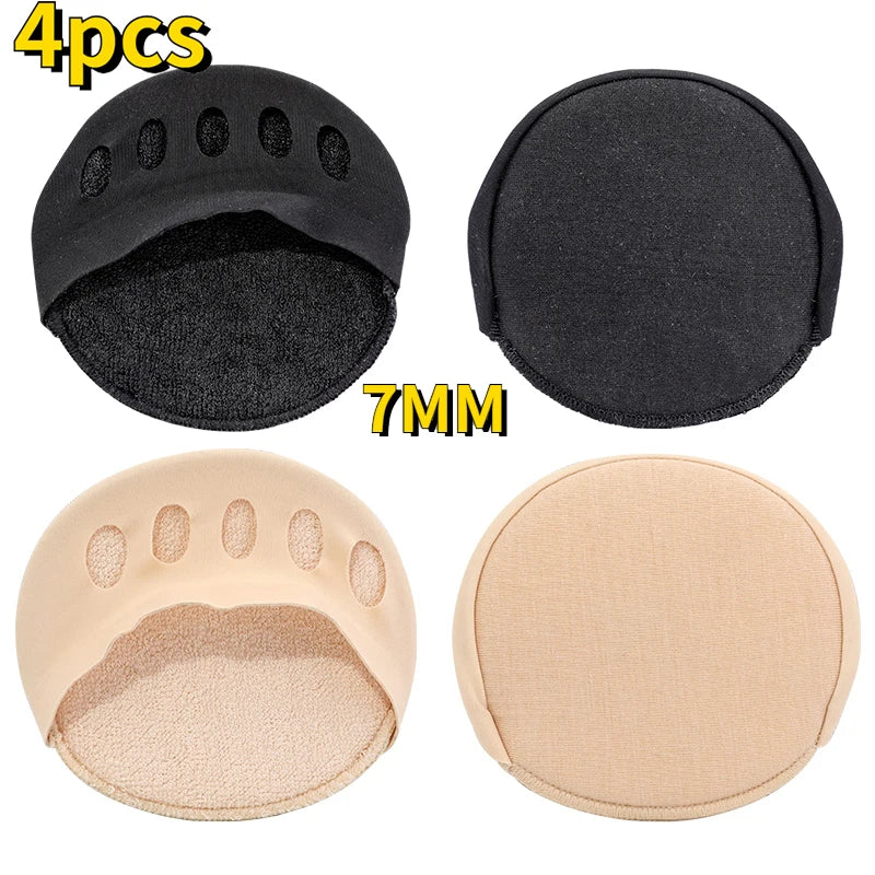 4/6/8Pcs Five Toes Forefoot Pads for Women High Heels Half Insoles Foot Pain Care Absorbs Shock Socks Toe Pad Massaging Toe Pad