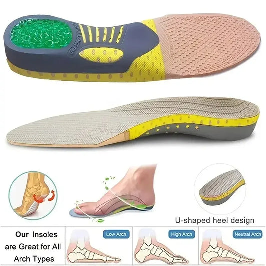 1Pair Orthopedic Insoles Orthotics Flat Foot Health Sole Pad For Shoes Insert Arch Support Pad Plantar Fasciitis Feet Care Pads