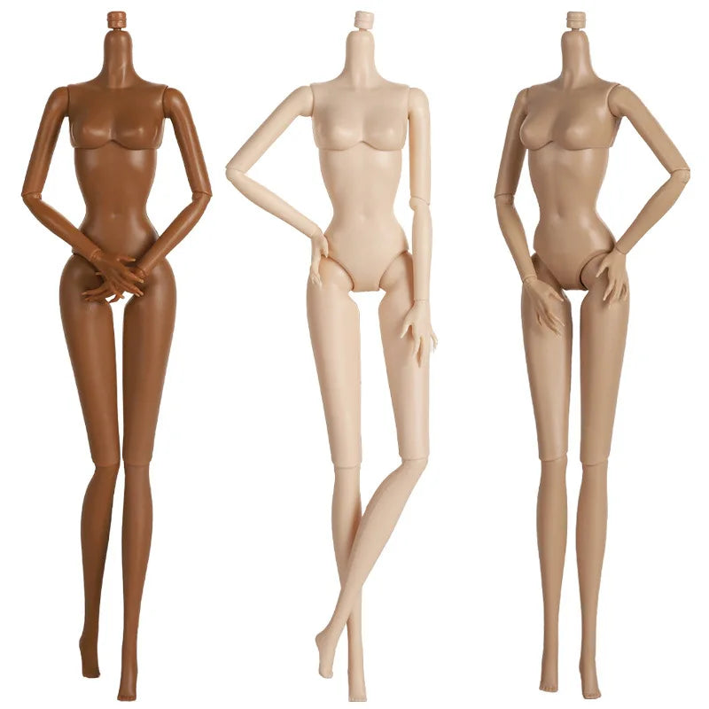 30cm Doll's Body Supermodel Body Accessories with Multi Joint White / Tan Skin DIY Girl Toy