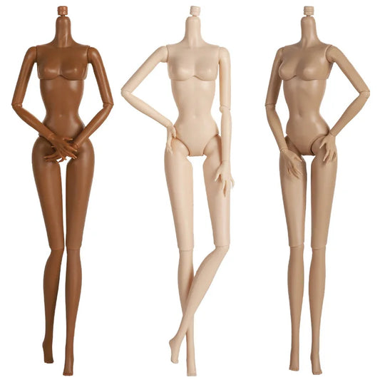 30cm Doll's Body Supermodel Body Accessories with Multi Joint White / Tan Skin DIY Girl Toy