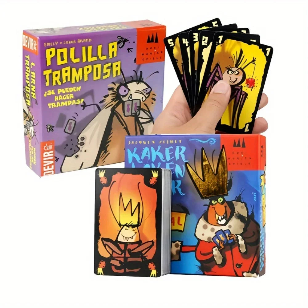 POLILLA TRAMPOSA Spanish Cheating Moth German Cockroach Adult Children Leisure Party Game, Creative Small Gifts