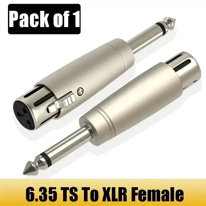 Audio Adapter RCA Male(Female) To XLR Male(Female) Plug 6.35mm TS/TRS 1/4 Male(Female) Plug Jack Audio Adapter