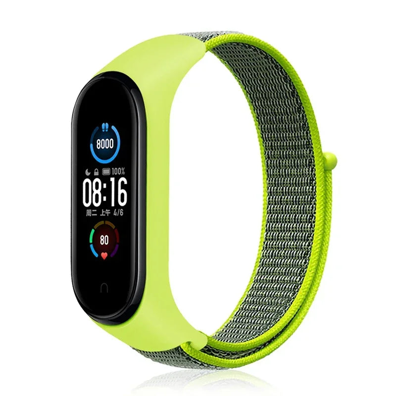 Bracelet For Mi Band 6 7 Strap Nylon Sport loop watch Belt Pulseira Correa Mi band 4 Wristband for xiaomi Mi band 5 4 3 Bracelet