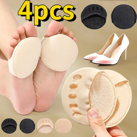 4/6/8Pcs Five Toes Forefoot Pads for Women High Heels Half Insoles Foot Pain Care Absorbs Shock Socks Toe Pad Massaging Toe Pad