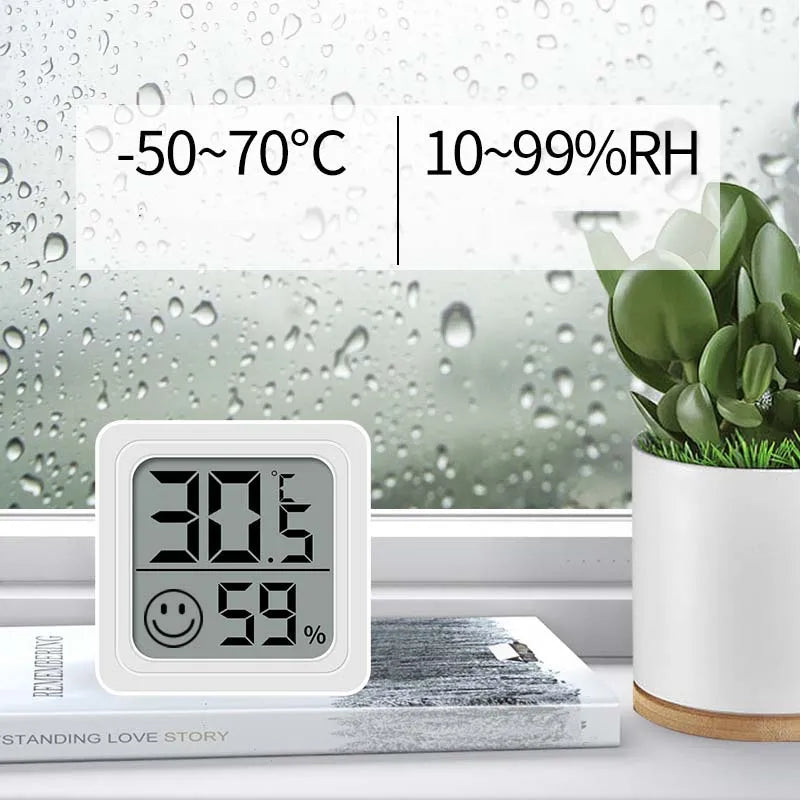 LCD Digital Thermometer Hygrometer Indoor Room Electronic Temperature Humidity Meter Sensor Gauge Weather Station For Home ﻿