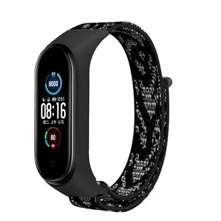 Bracelet For Mi Band 6 7 Strap Nylon Sport loop watch Belt Pulseira Correa Mi band 4 Wristband for xiaomi Mi band 5 4 3 Bracelet