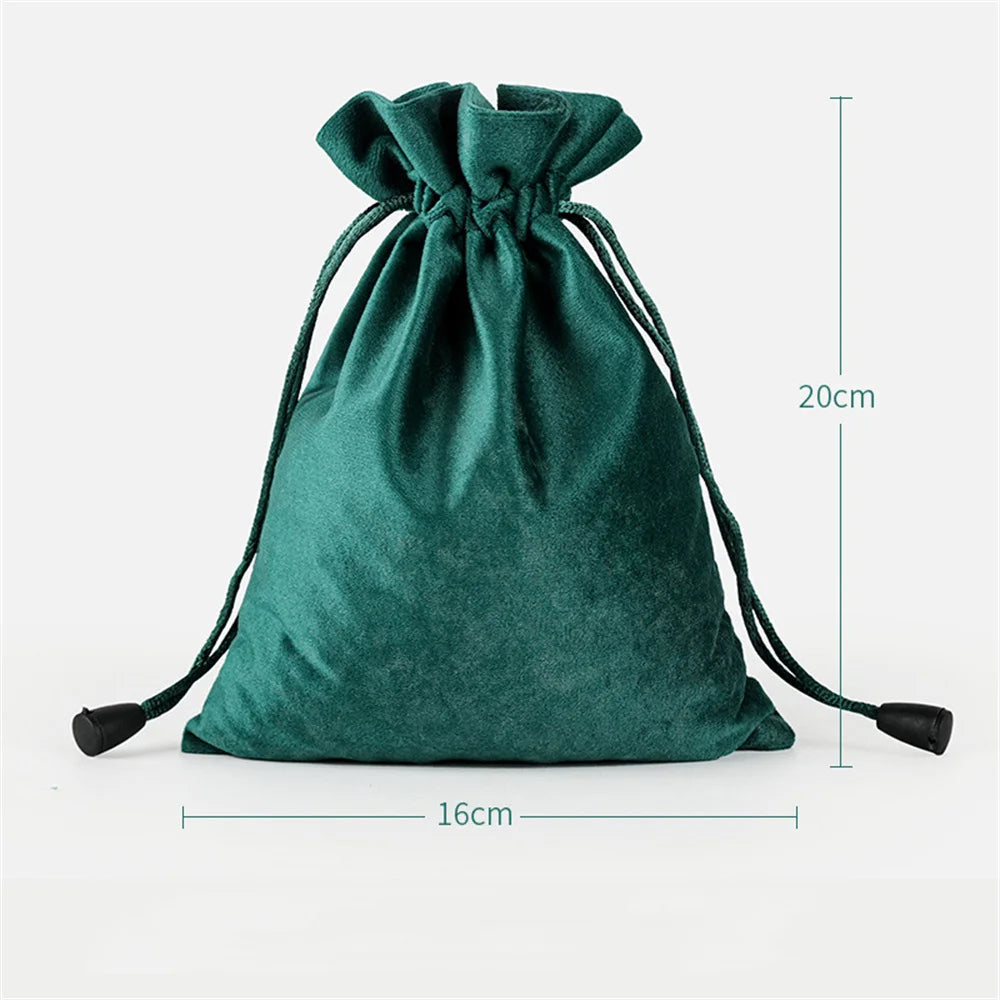 1 Pcs 6 Sizes Bags Linen Drawstring Gift Bag Pouches Cloth Christmas Bag Jewelry Bag Drawstring Pouches Large Velvet Bags