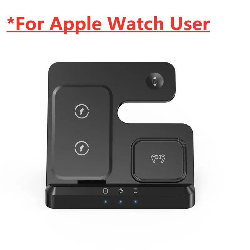 100W 3 in 1 Wireless Charger Stand For Samsung Fold 4 3 S22 Untra Galaxy Watch 5 4 3 Active 2/1 Buds Fast Charging Dock Station