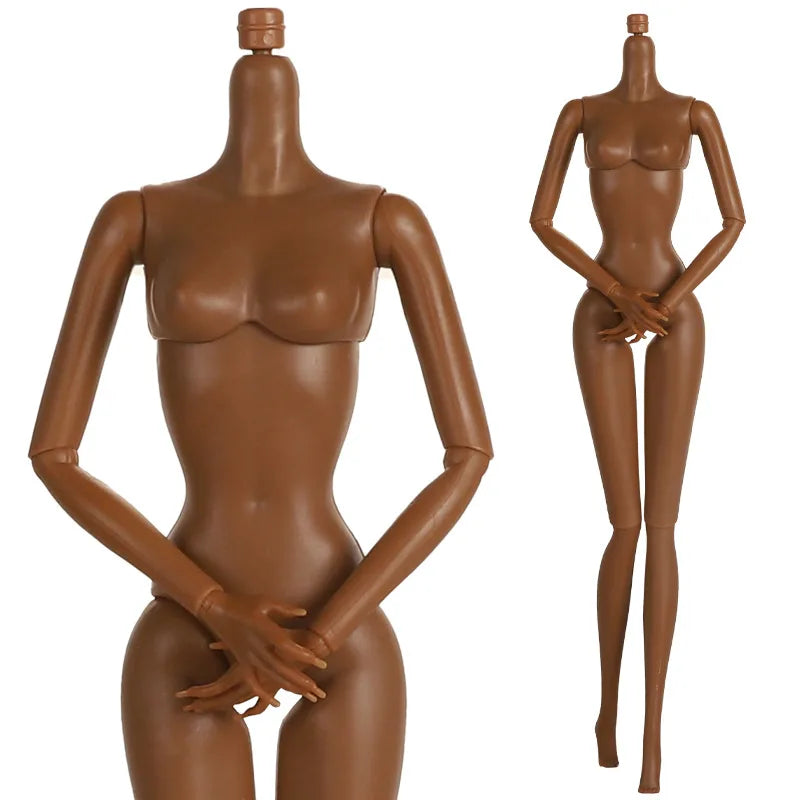 30cm Doll's Body Supermodel Body Accessories with Multi Joint White / Tan Skin DIY Girl Toy