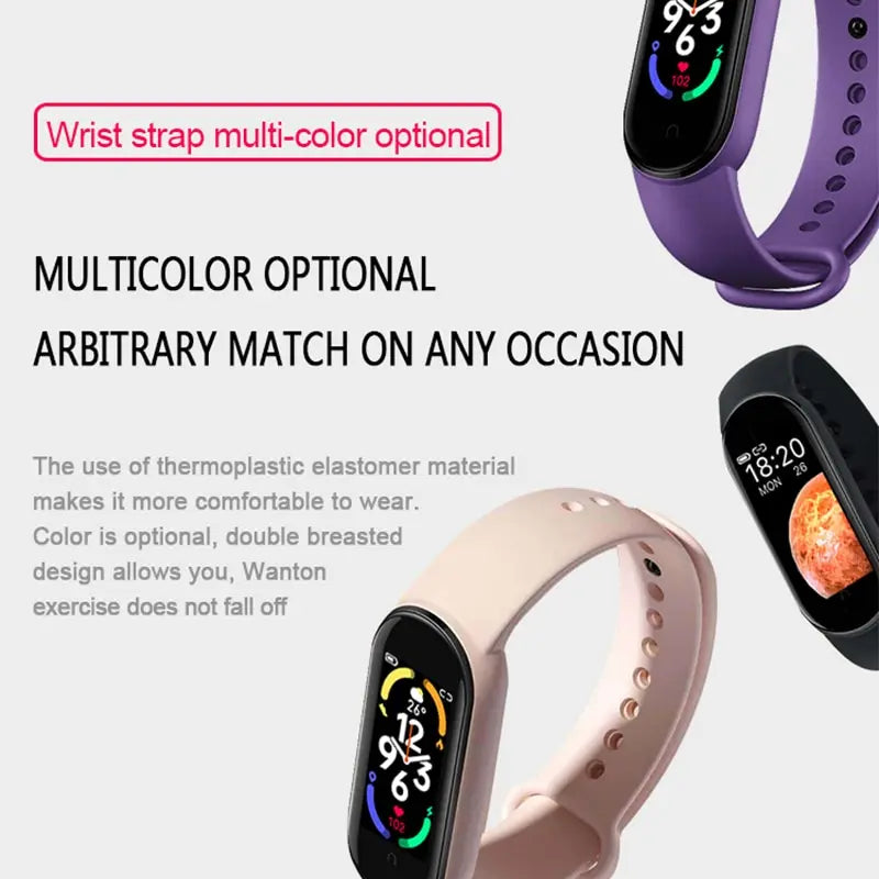 Watch Strap For Xiaomi Mi Band 7 6 5 4 3 Wristband Silicone Bracelet Wrist Straps MiBand 3/4 band5 band6 Smartwatch Accessories