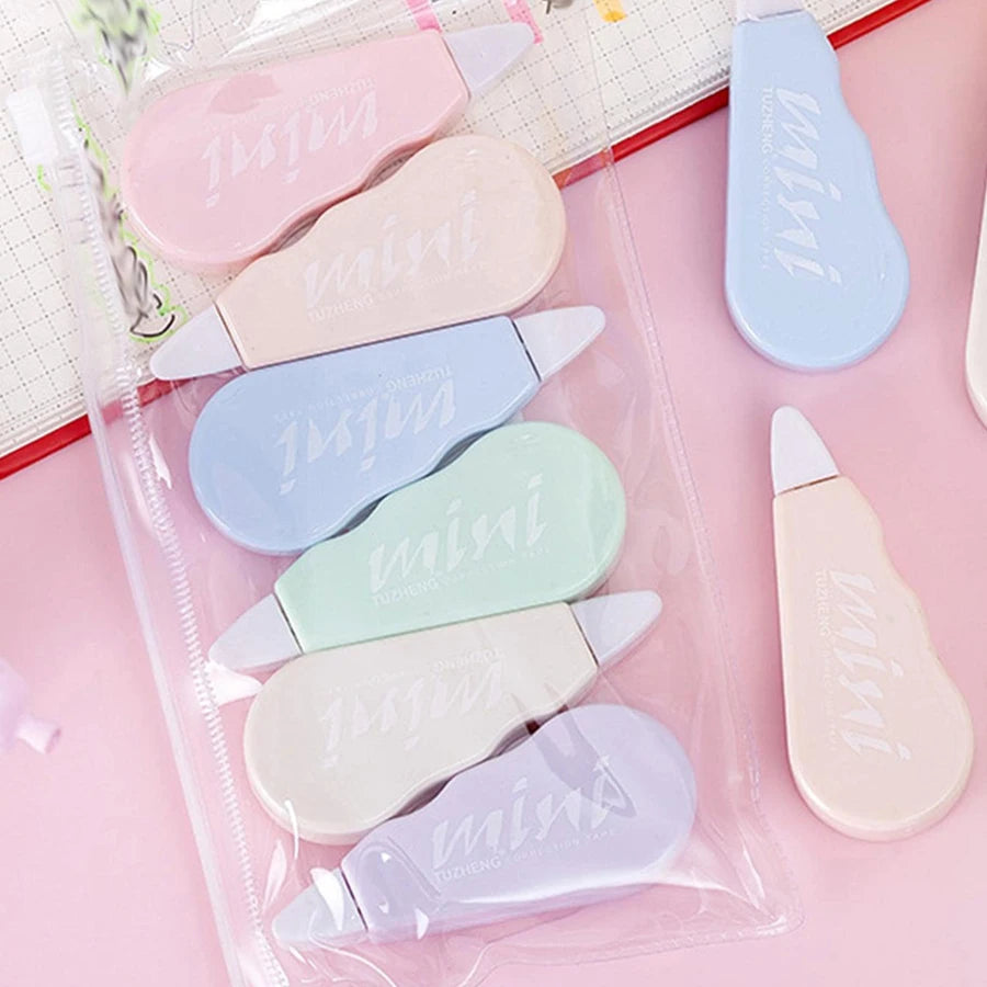 1 Set/6 Piece Cute Kawaii Macaron Correction Tape Altered Tools School Office Corrector Stationery Kids Sweet Novelty Supplies