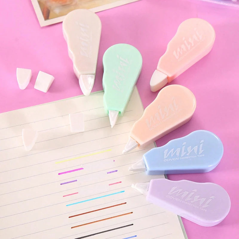 1 Set/6 Piece Cute Kawaii Macaron Correction Tape Altered Tools School Office Corrector Stationery Kids Sweet Novelty Supplies