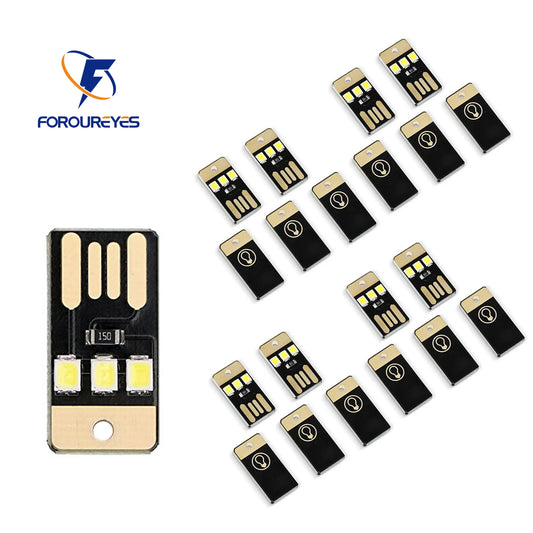 20pack Book Light Mini Night Lighting 2835SMD Book Lamp Bulb 5V 0.2W Led Usb Light for Power Bank Computer Laptop