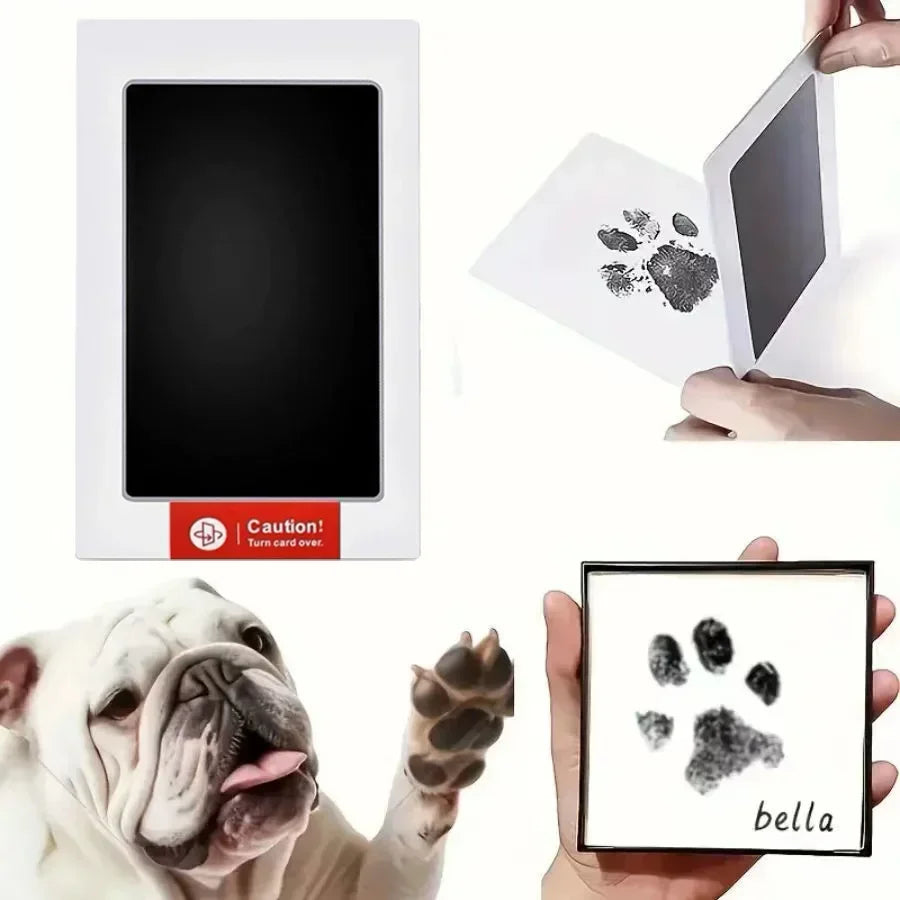 Baby Handprint Footprints Ink Pads for Pet Safe Non-toxic No-Touch Skin Inkless Inkpad Kits Cat Dog Paw Prints Souvenirs Gifts