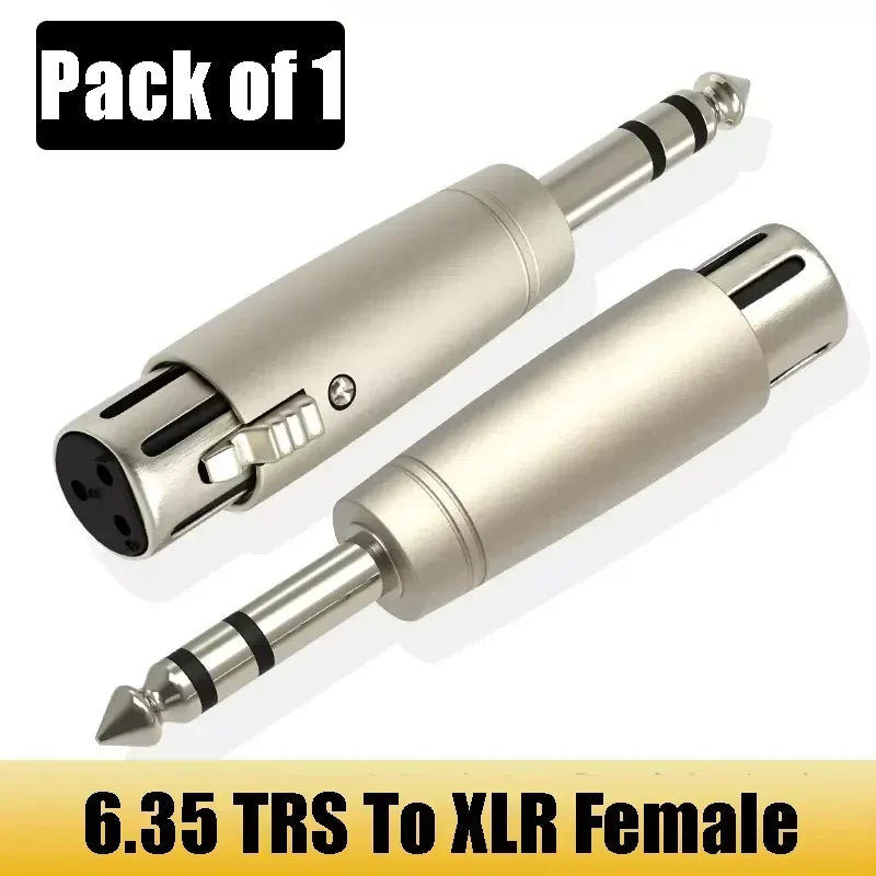 Audio Adapter RCA Male(Female) To XLR Male(Female) Plug 6.35mm TS/TRS 1/4 Male(Female) Plug Jack Audio Adapter