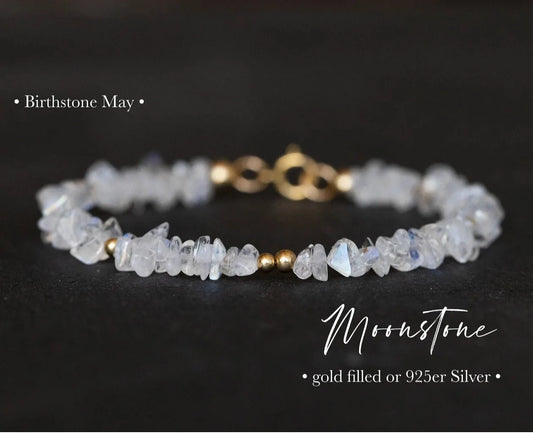 Moonstone bracelet, Mothers Day Gift, June Birthstone, Gemini Zodiac Jewelry, Crystal Bracelet