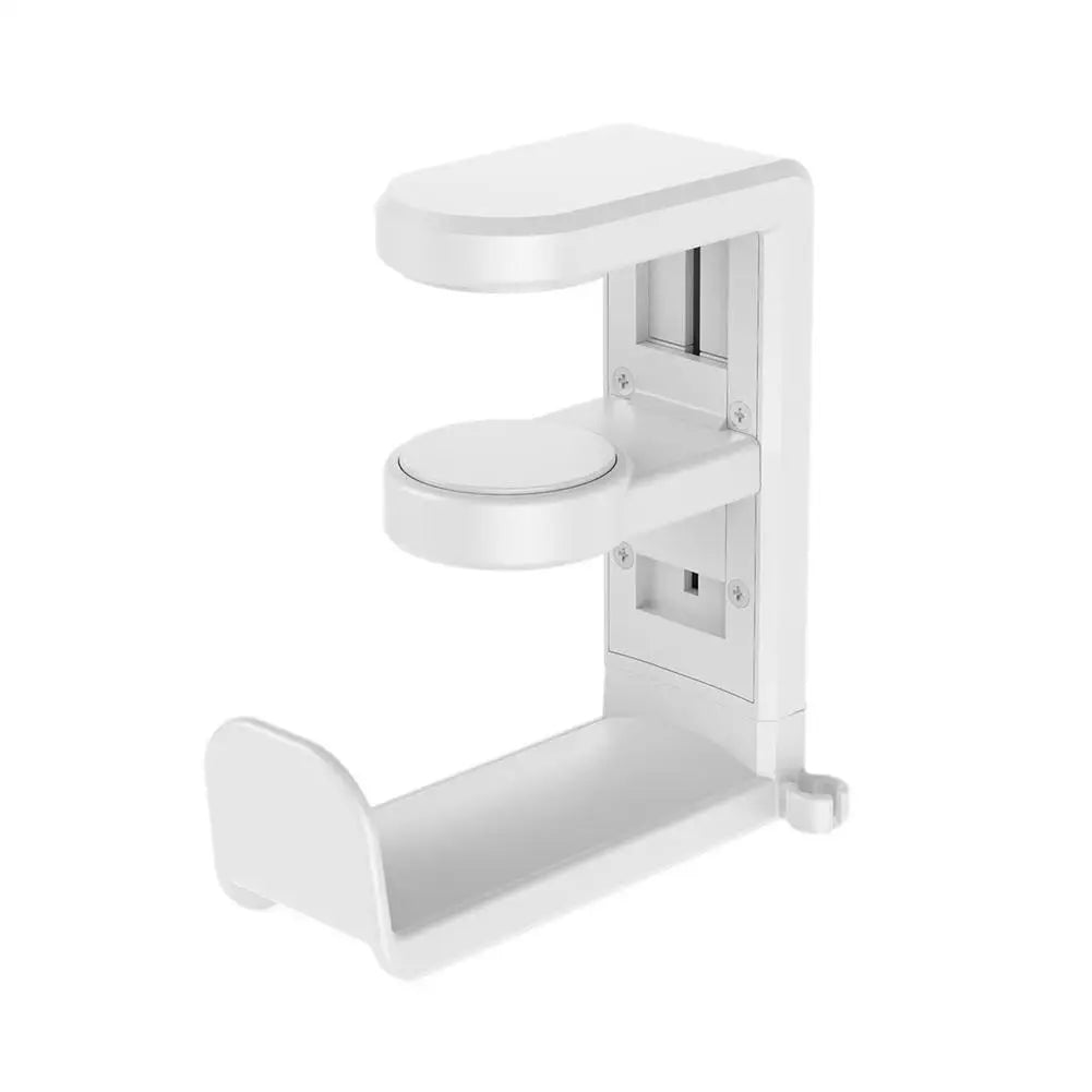 Universal Headphone Stand Adhensive Plastic Wall Mount Hanger Under Desk Headset Rack Holder Support For Gaming Earphone Bracket