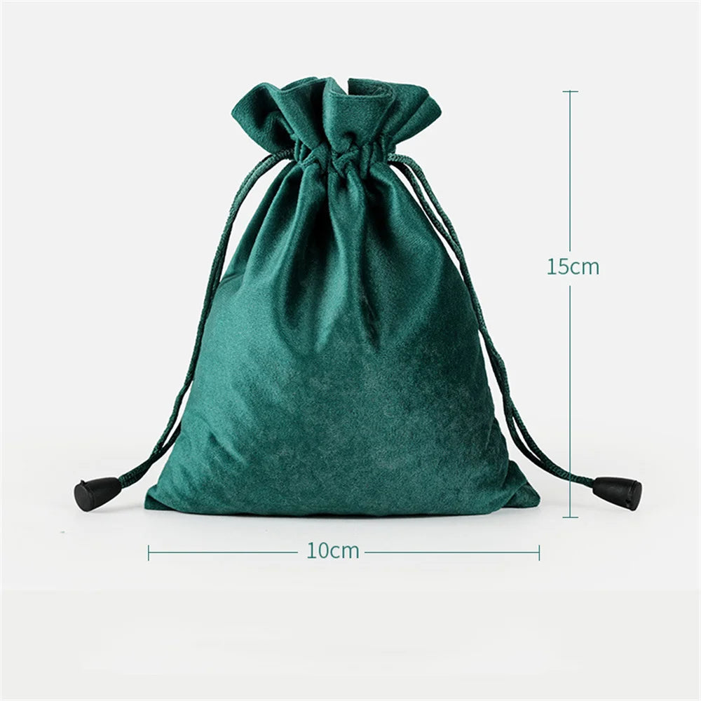 1 Pcs 6 Sizes Bags Linen Drawstring Gift Bag Pouches Cloth Christmas Bag Jewelry Bag Drawstring Pouches Large Velvet Bags