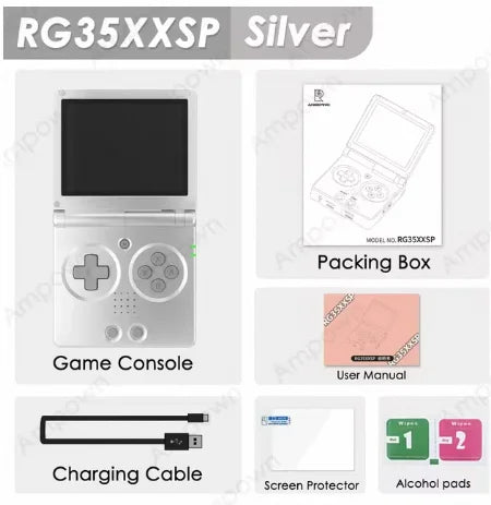 ANBERNIC RG35XXSP Flip Game Console 3.5'' IPS Screen Mini HDMI Output WiFi Bluetooth 4.2 E-book Linux Video Console Player Gifts